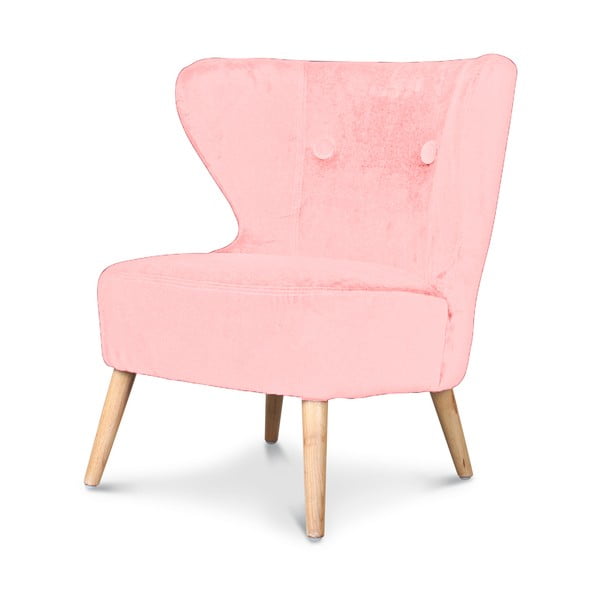 Różowy fotel Opjet Swing