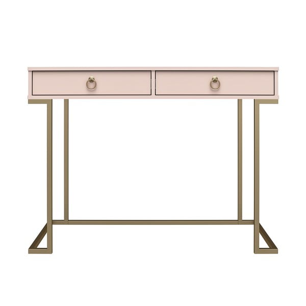 Różowe biurko CosmoLiving by Cosmopolitan Camila