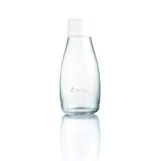 Biała szklana butelka ReTap, 300 ml