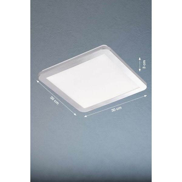Lampa sufitowa LED w kolorze srebra 30x30 cm Gotland – Fischer & Honsel-image-1