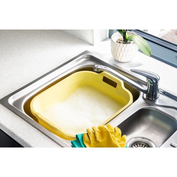 Żółta miska z uchwytami Addis Signature, 10 l-image-2