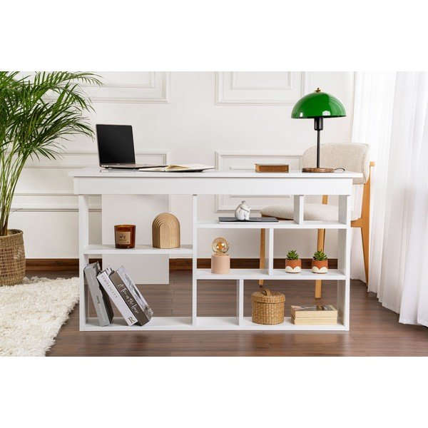 Biurko z matowym wykończeniem 120x130 cm Vesper – Kalune Design-image-3