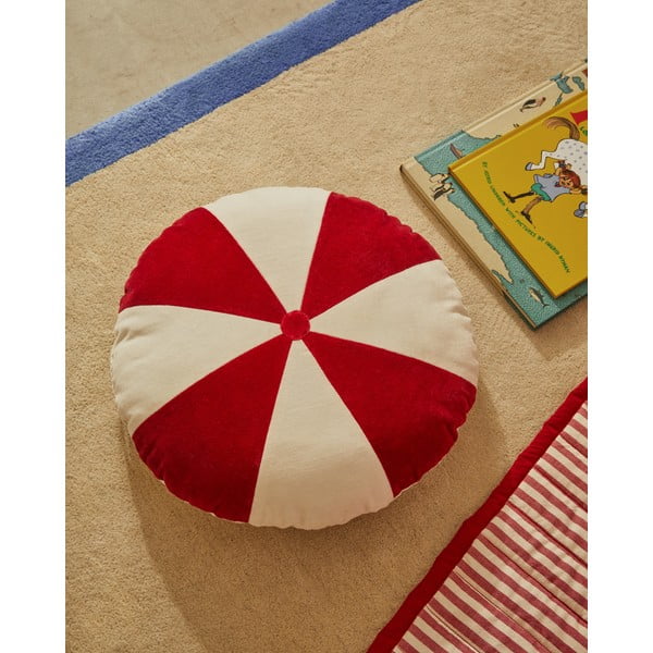 Czerwona narzuta pikowana z bawełny organicznej 180x240 cm Sini – Kave Home-image-4