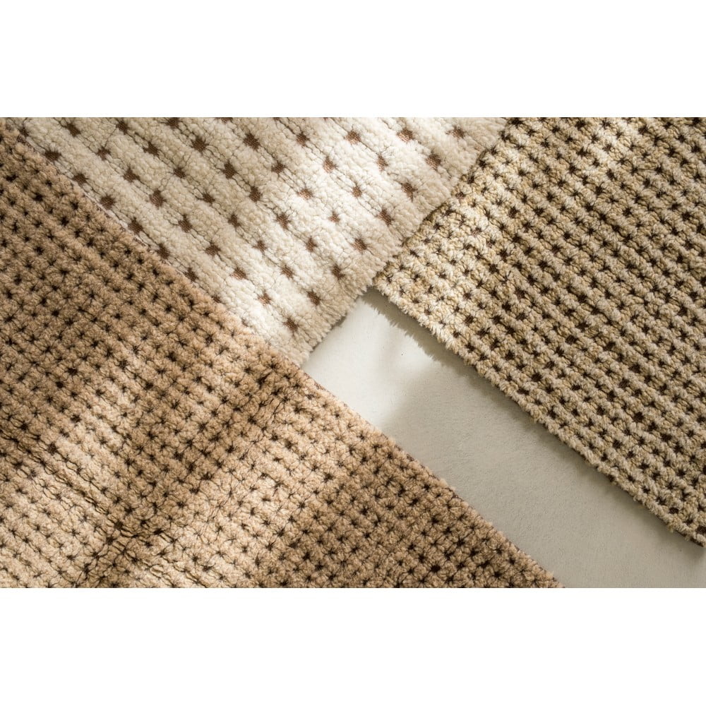 Wełniany chodnik odpowiedni do prania/tkany ręcznie w naturalnym kolorze 80x230 cm Unexpected Wool – Lorena Canals (zdjęcie 8)