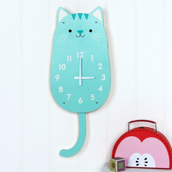 Zegar drewniany Rex London Cookie The Cat-image-2