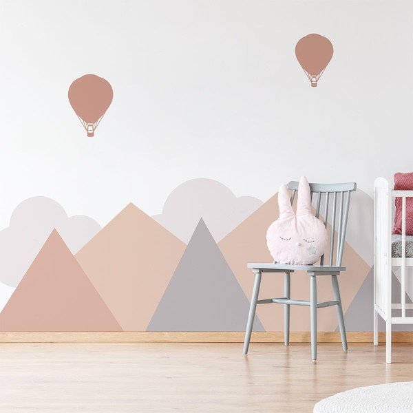 Naklejka ścienna dla dzieci Ambiance Giant Scandinavian Mountains Stockholm, 180 x 60 cm-image-1
