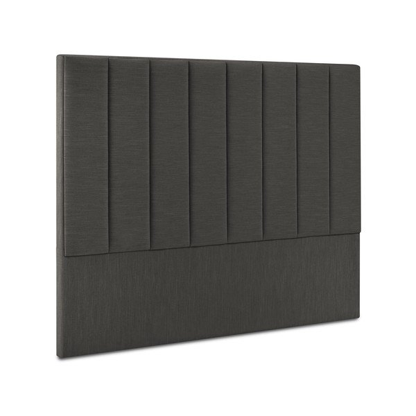 Antracytowy tapicerowany zagłówek 140x120 cm LA – Cosmopolitan Design-image-2