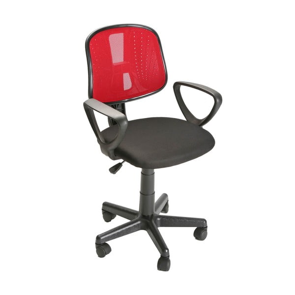 Czerwone krzesło biurowe na kółkach Versa Office