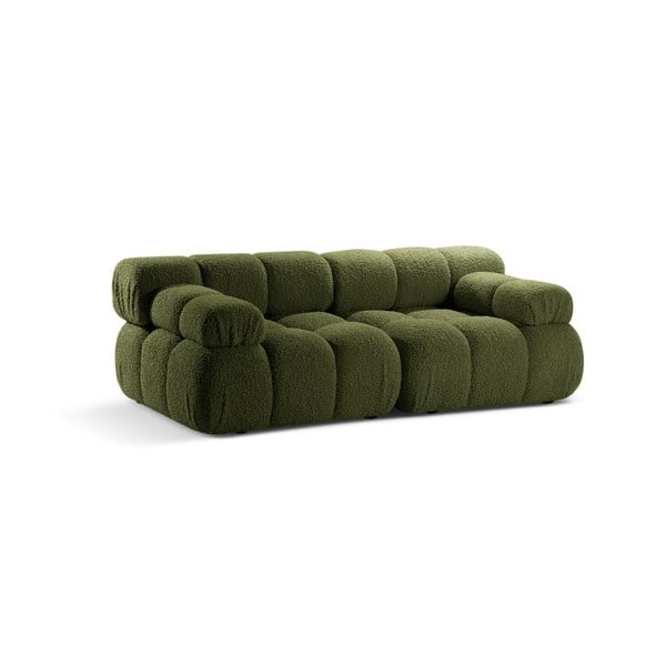 Zielona sofa modułowa z materiału bouclé 188 cm Bellis – Micadoni Home-image-3
