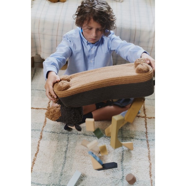 Kremowo-szałwiowy bawełniany dywan odpowiedni do prania/tkany ręcznie 90x120 cm Tartan Blue Sage – Lorena Canals-image-4