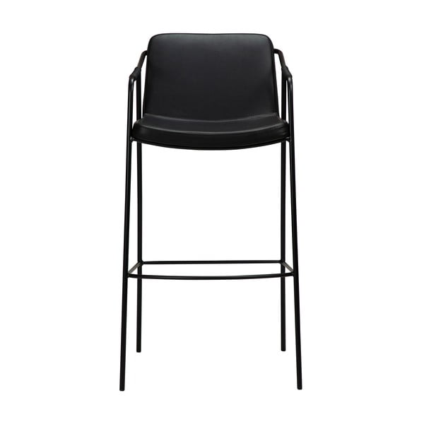 Czarny hoker z imitacji skóry DAN-FORM Denmark Boto, wys. 105 cm-image-1