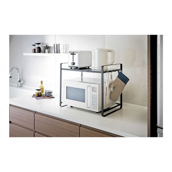Czarna nastawiana półka kuchenna YAMAZAKI Tower-image-2