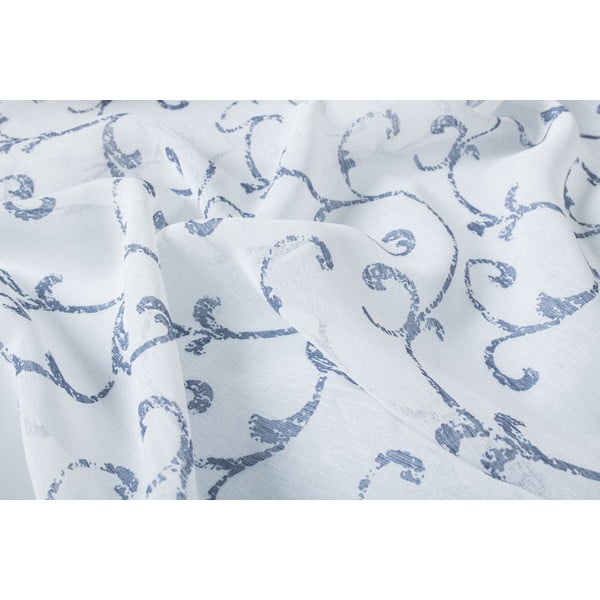 Biało-niebieska firanka 300x260 cm Fiesta – Mendola Fabrics-image-3