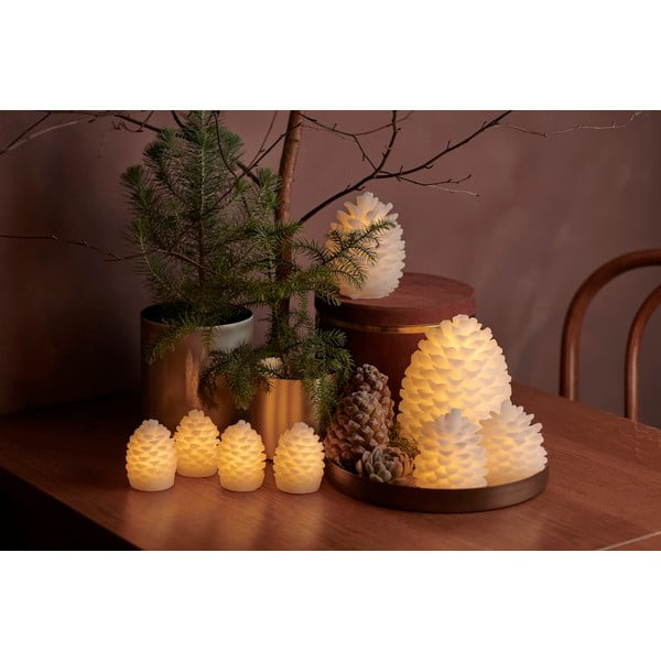 Białe świąteczne dekoracje świetlne 2 szt. ø 8 cm Clara – Sirius-image-2