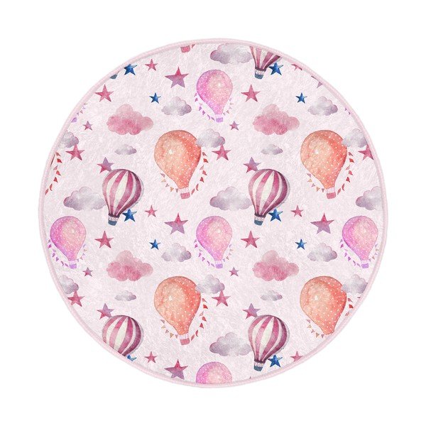 Różowy dywan dziecięcy ø 120 cm Comfort – Mila Home