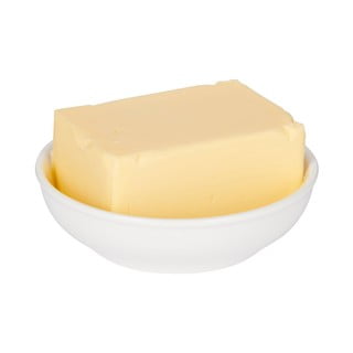 Białą porcelanowa miska na masło Mikasa Ridget