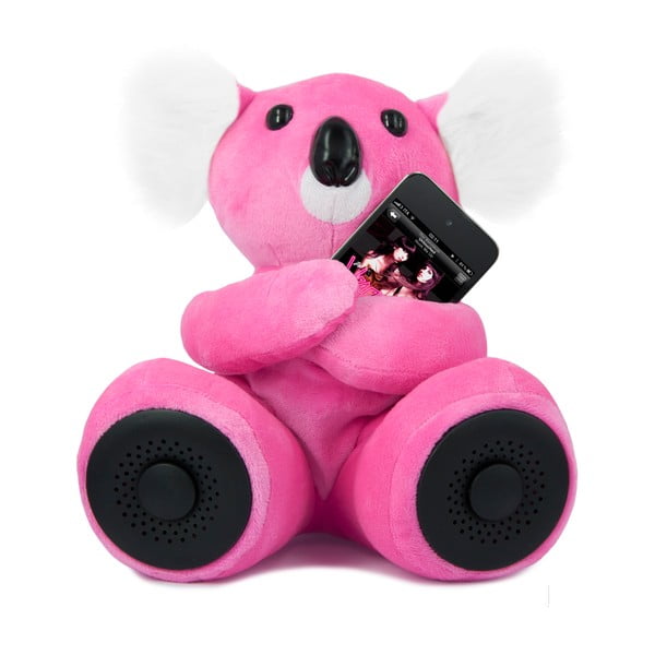 Koala Hi-Koali z wbudowanym głośnikiem, różowa