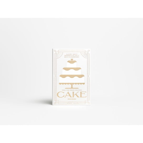 Widelczyki deserowe w biało-srebrnym kolorze ze stali nierdzewnej zestaw The Essentials Cake Tools – Printworks-image-4