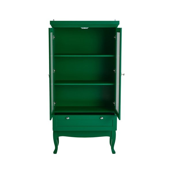 Zielona witryna z płyty MDF wisząca 85x170,5x35 cm Prato – Ellos Home-image-4