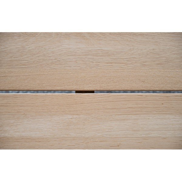 Ciemny naturalny stolik z drewna dębowego Rowico Ness, 160x60 cm-image-1