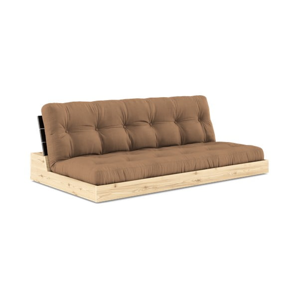 Brązowa rozkładana sofa 196 cm Base – Karup Design