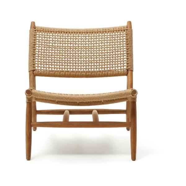 Drewniany fotel ogrodowy w naturalnym kolorze Codolar – Kave Home-image-1