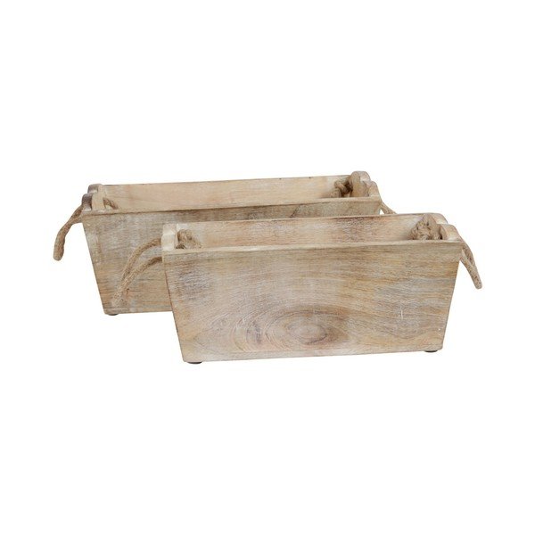 Zestaw 2 pudełek dekoracyjnych Côté Table Planter-image-3
