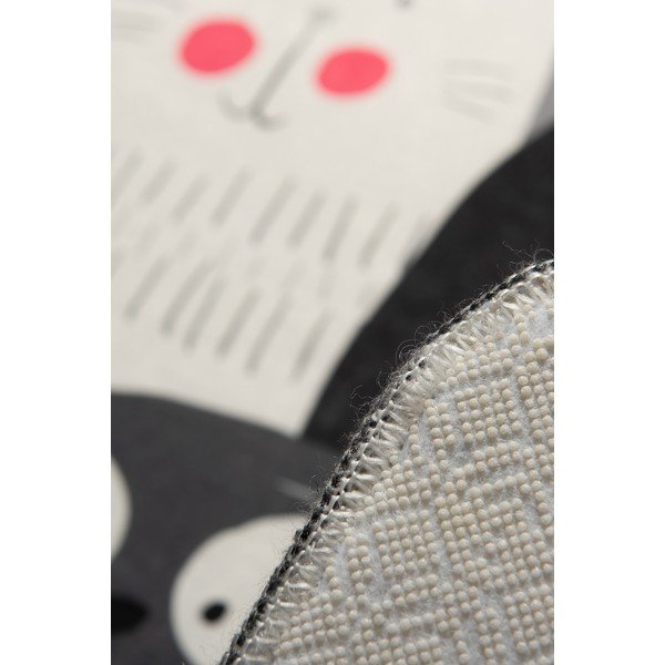 Szary antypoślizgowy dywan dziecięcy Conceptum Hypnose Cats, 140x190 cm-image-1