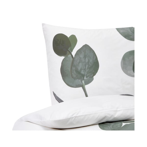 Biała pościel z perkalu bawełnianego 200x135 cm Eukalyptus – Westwing Collection-image-2