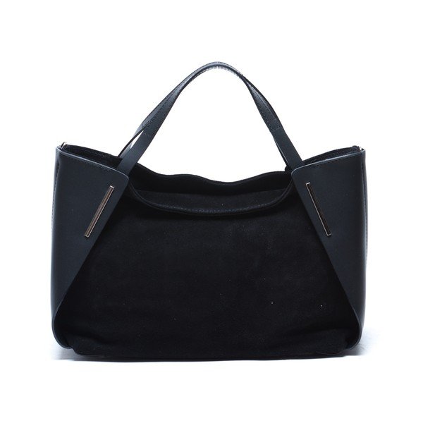 Skórzana torebka Mangotti 878, czarna-image-4
