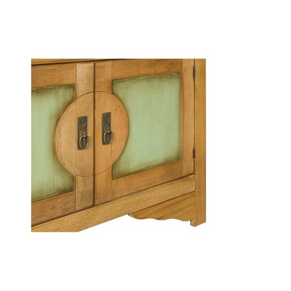 Zielono-brązowa komoda Evergreen House Credenza-image-1