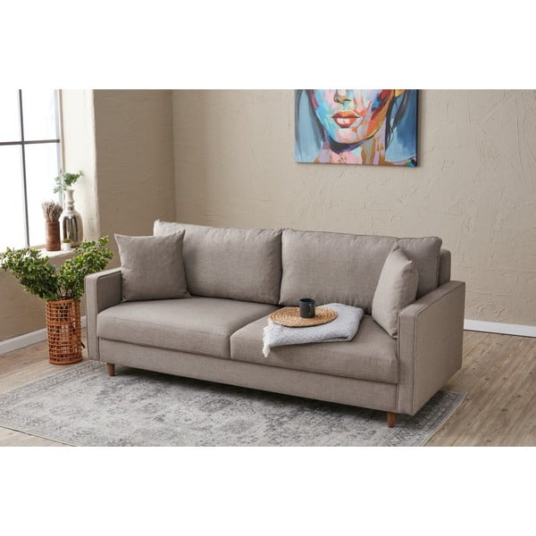 Jasnobrązowa sofa 210 cm Eva – Balcab Home-image-4