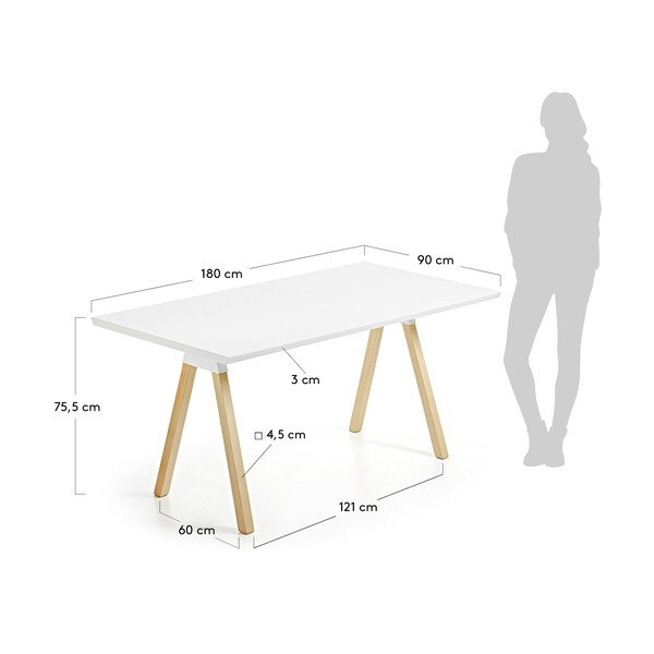 Stół do jadalni La Forma Stick, 90x180 cm-image-2