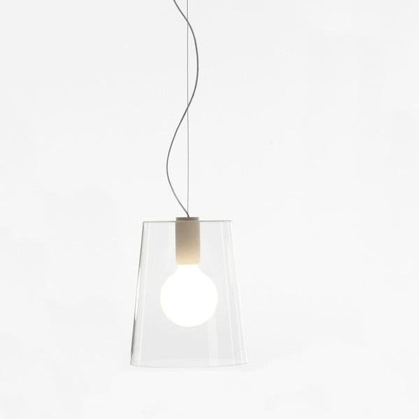 Lampa sufitowa Pedrali L001S/A, biała półprzeźroczysta