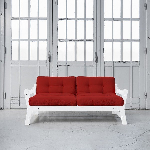Sofa rozkładana Karup Step White/Red-image-1