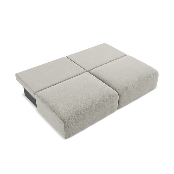 Jasnoszara rozkładana/ze schowkiem sofa 216 cm Kalena – Makamii-image-4