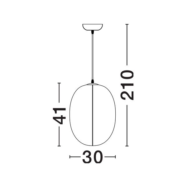 Biała metalowa lampa wisząca z tekstylnym kloszem ø 30 cm Pierida – Nova Luce-image-4