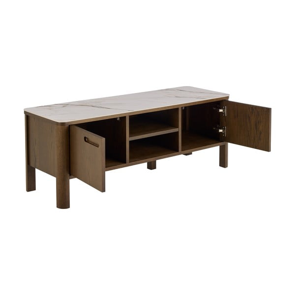 Brązowa szafka pod TV w dekorze dębu 120x45x40 cm Southampton – Actona-image-3