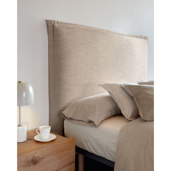 Beżowy tapicerowany zagłówek 206x106 cm Tanit – Kave Home-image-2
