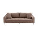 Brązowa sztruksowa sofa 210 cm Lido – House Nordic