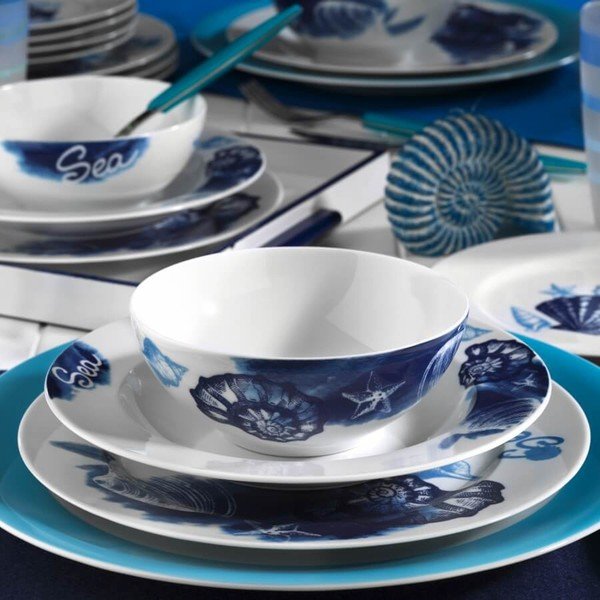 24-częściowy zestaw talerzy porcelanowych Kutahya Rusnora-image-1