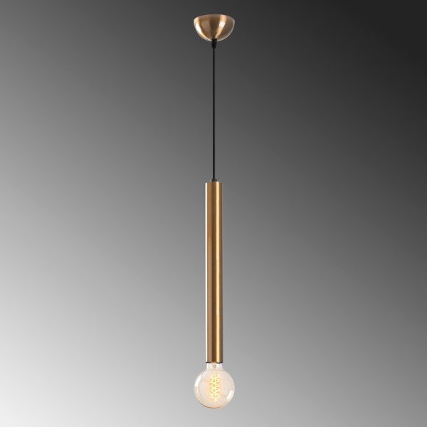 Lampa wisząca w kolorze złota z metalowym kloszem ø 4 cm Tempo – Opviq lights-image-3