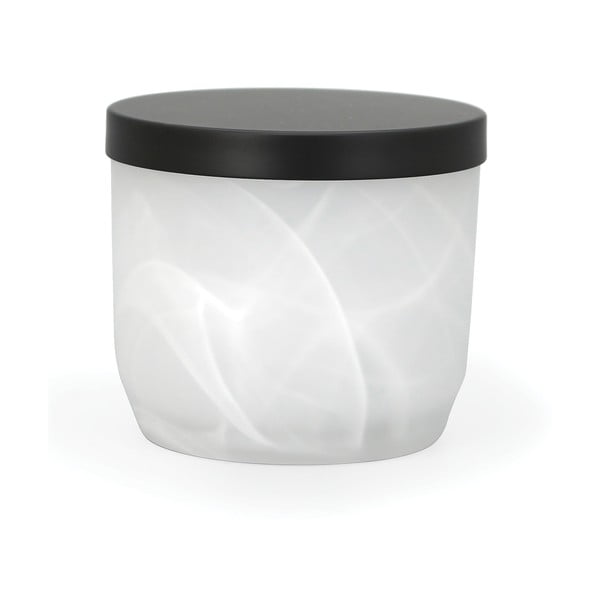 Biały szklany organizer łazienkowy na waciki Madison – Spirella