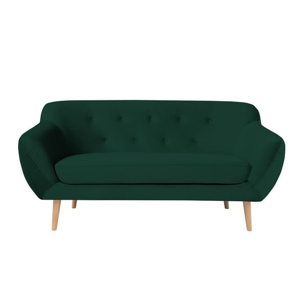Zielona sofa 2-osobowa Mazzini Sofas Amelie
