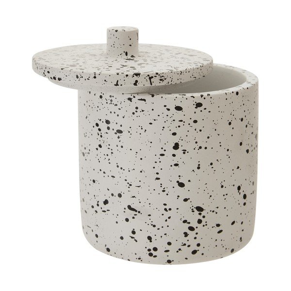 Kremowy betonowy organizer łazienkowy na waciki Mozie – Premier Housewares-image-3