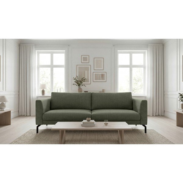 Ciemnozielona sofa 216 cm Gomero – Scandic-image-1