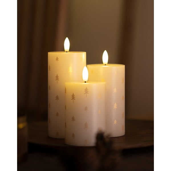 Świeczki LED zestaw 3 szt. (wysokość 15 cm) Sille – Sirius-image-1