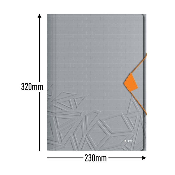 Szara teczka z 3 klapkami Leitz-image-3