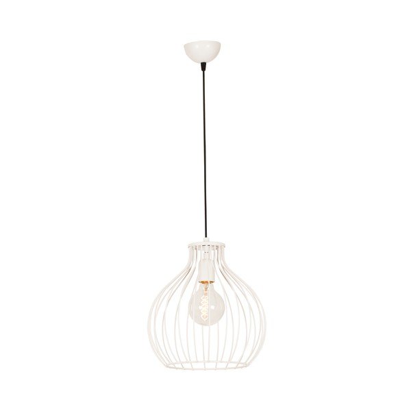 Biała lampa wisząca Wire Annan-image-2