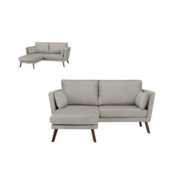 Jasnobeżowa sofa 3-osobowa Mazzini Sofas Elena, z szezlongiem po lewej stronie-image-3